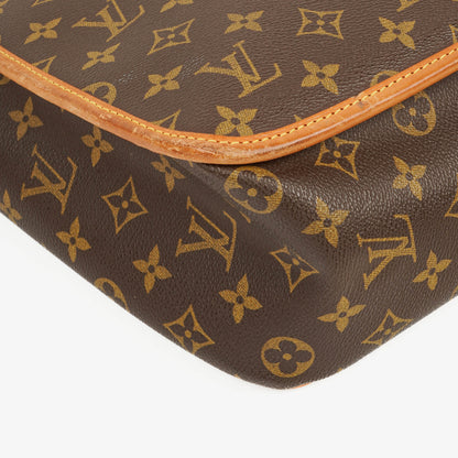 Louis Vuitton Sac Gibeciere GM Schultertasche aus Monogram Canvas