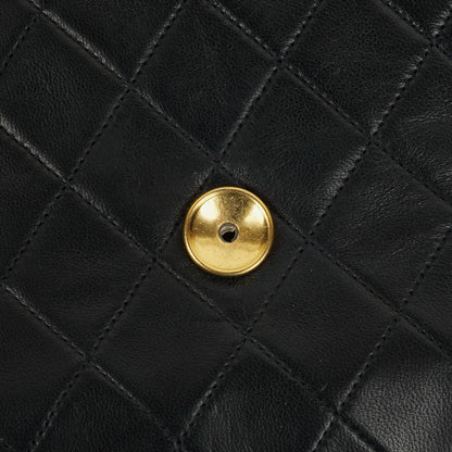 Chanel Classic Single Flap Tasche aus dunkelnavy gestepptem Lammleder mit 24K vergoldeter Hardware