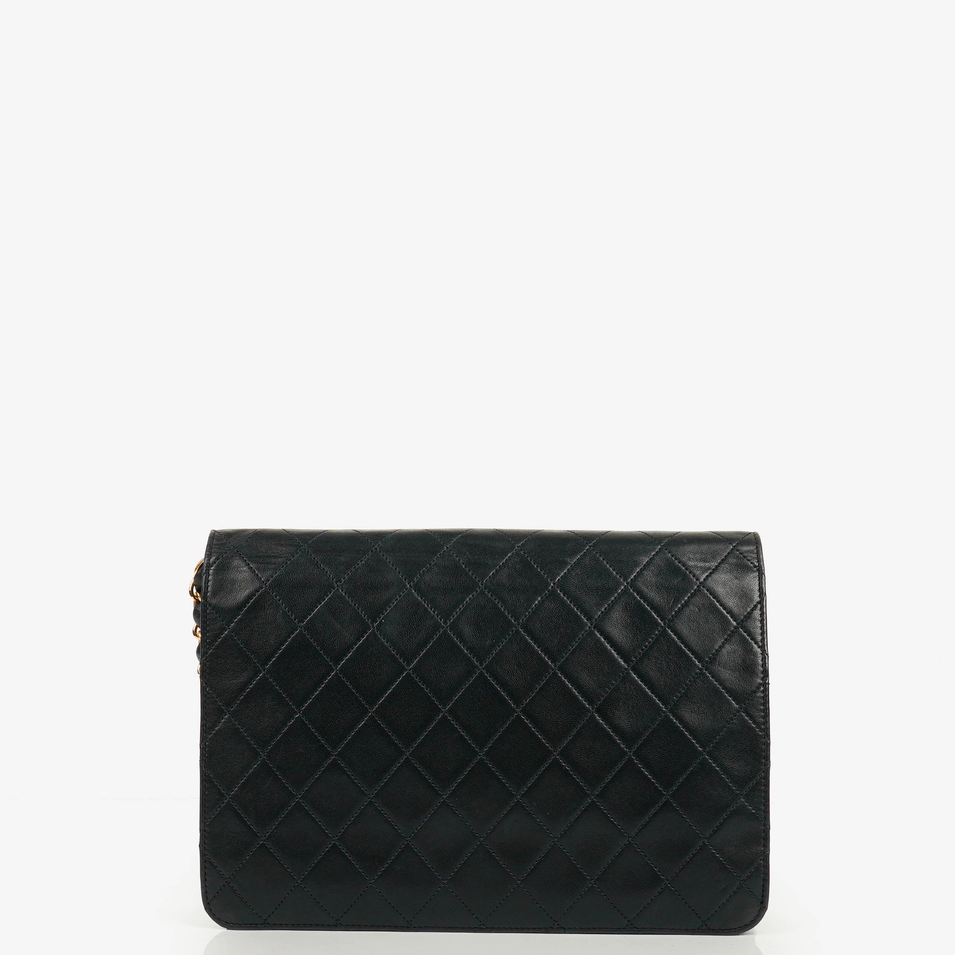 Chanel Classic Single Flap Tasche aus dunkelnavy gestepptem Lammleder mit 24K vergoldeter Hardware