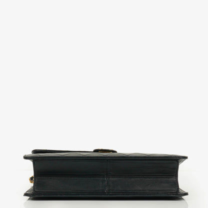 Chanel Classic Single Flap Tasche aus dunkelnavy gestepptem Lammleder mit 24K vergoldeter Hardware