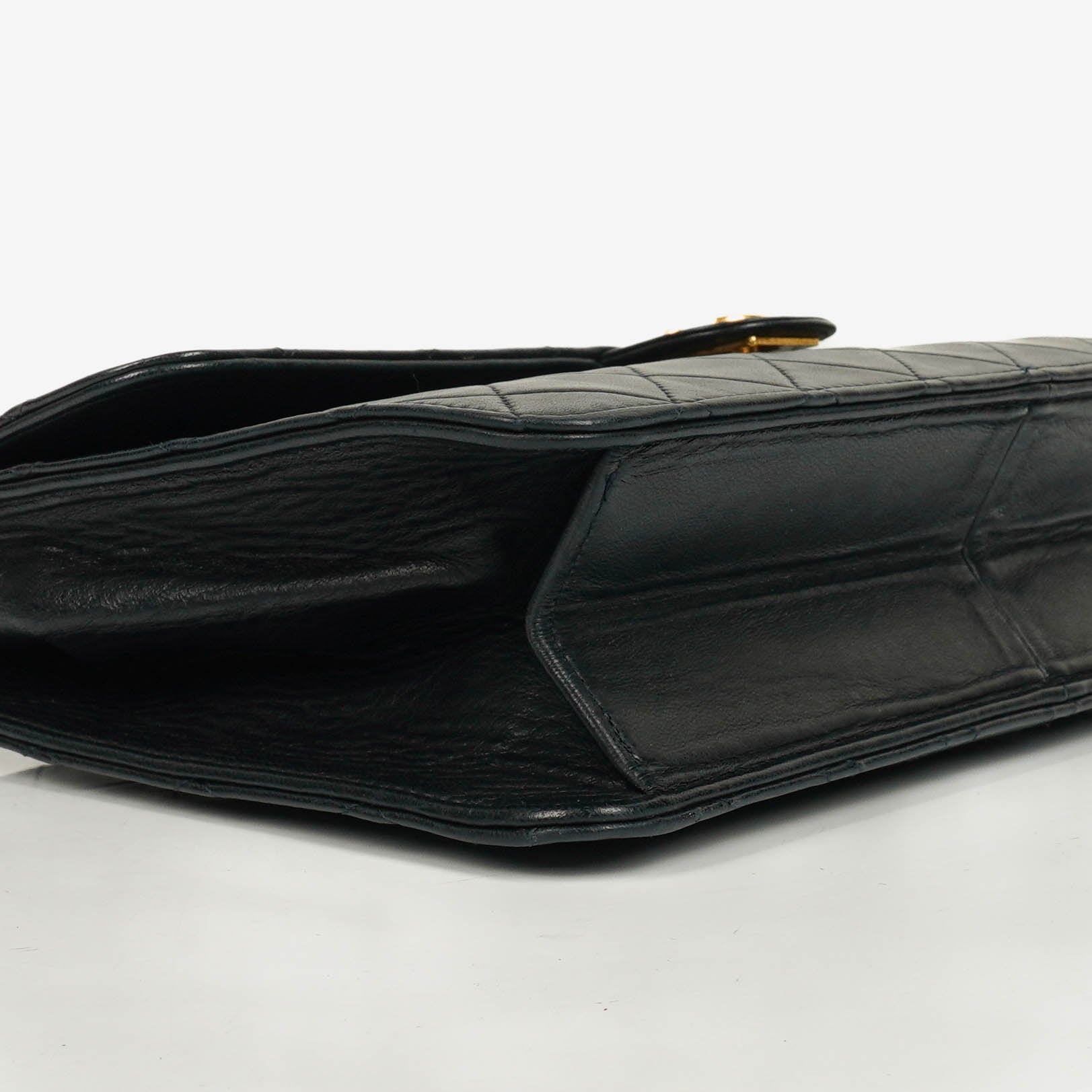 Chanel Classic Single Flap Tasche aus dunkelnavy gestepptem Lammleder mit 24K vergoldeter Hardware