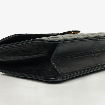 Chanel Classic Single Flap Tasche aus dunkelnavy gestepptem Lammleder mit 24K vergoldeter Hardware