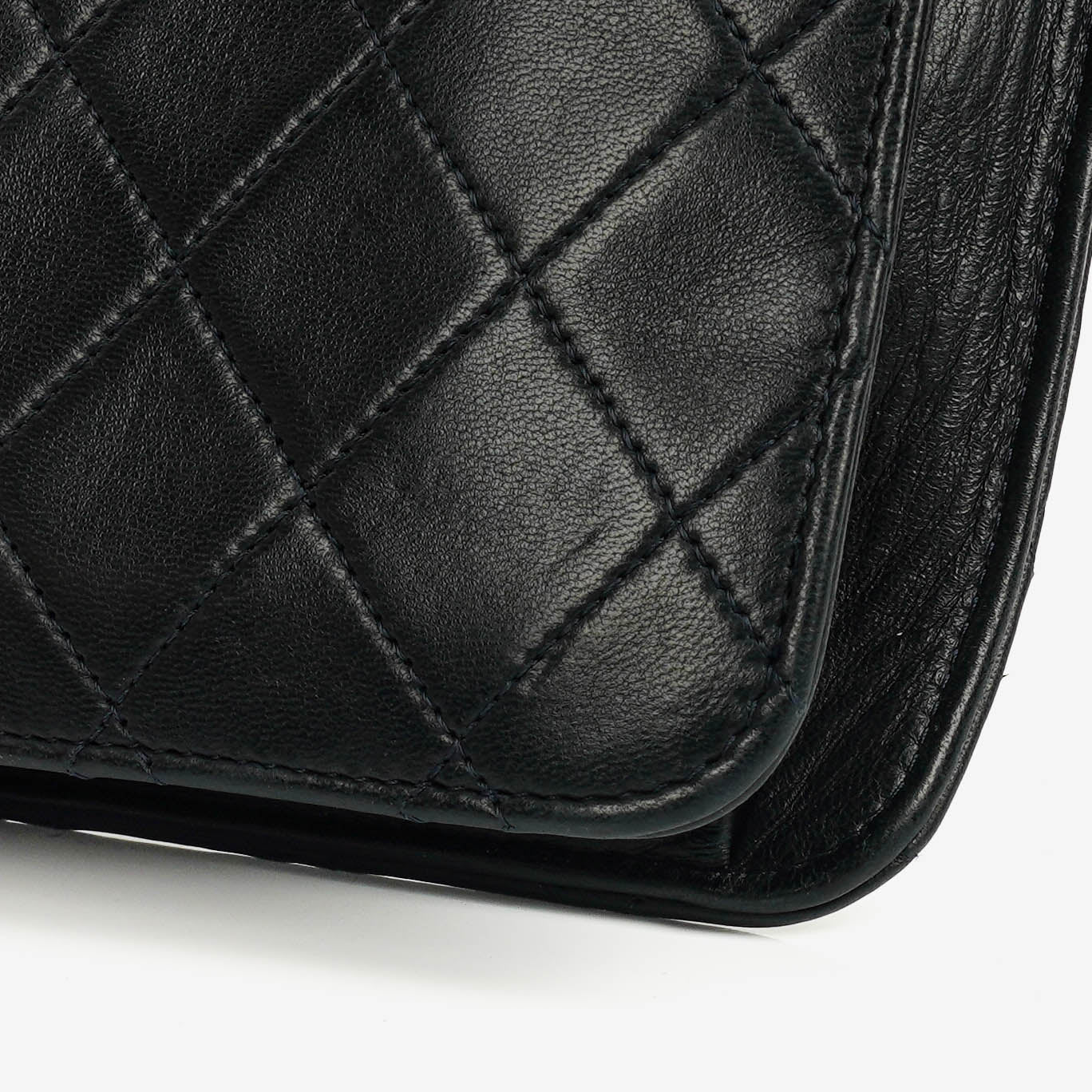 Chanel Classic Single Flap Tasche aus dunkelnavy gestepptem Lammleder mit 24K vergoldeter Hardware