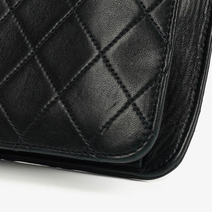 Chanel Classic Single Flap Tasche aus dunkelnavy gestepptem Lammleder mit 24K vergoldeter Hardware