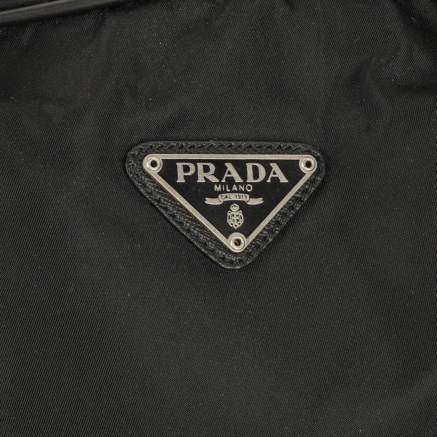Prada Viaggio Reisetasche aus schwarzem Nylon und Nero Leder