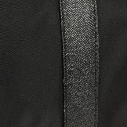 Prada Viaggio Reisetasche aus schwarzem Nylon und Nero Leder