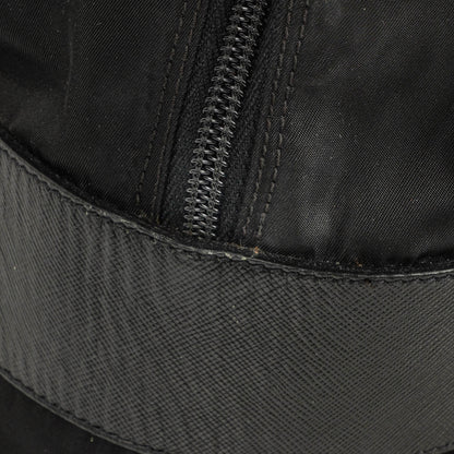 Prada Viaggio Reisetasche aus schwarzem Nylon und Nero Leder