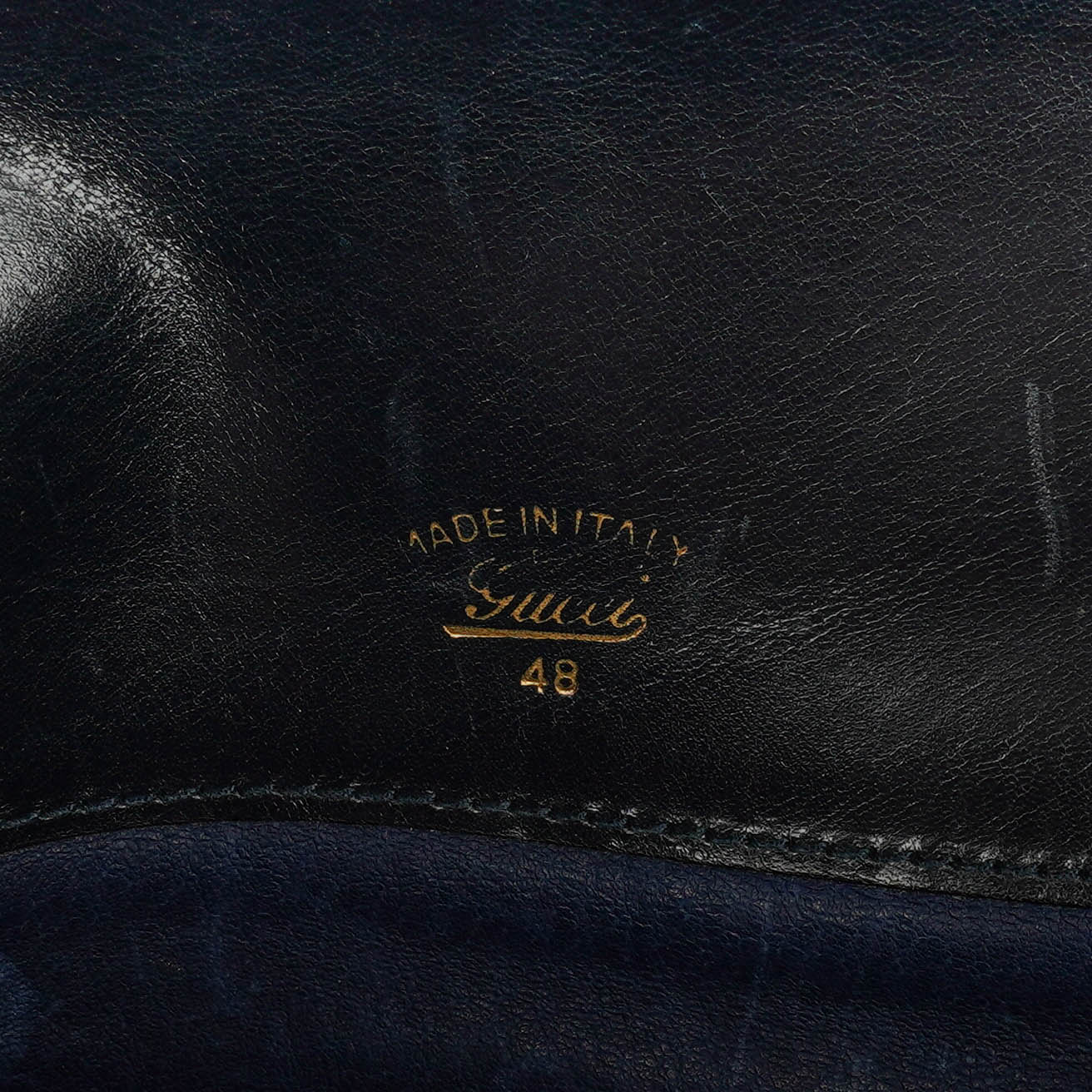 Gucci Horsebit 1955 Schultertasche in Navy