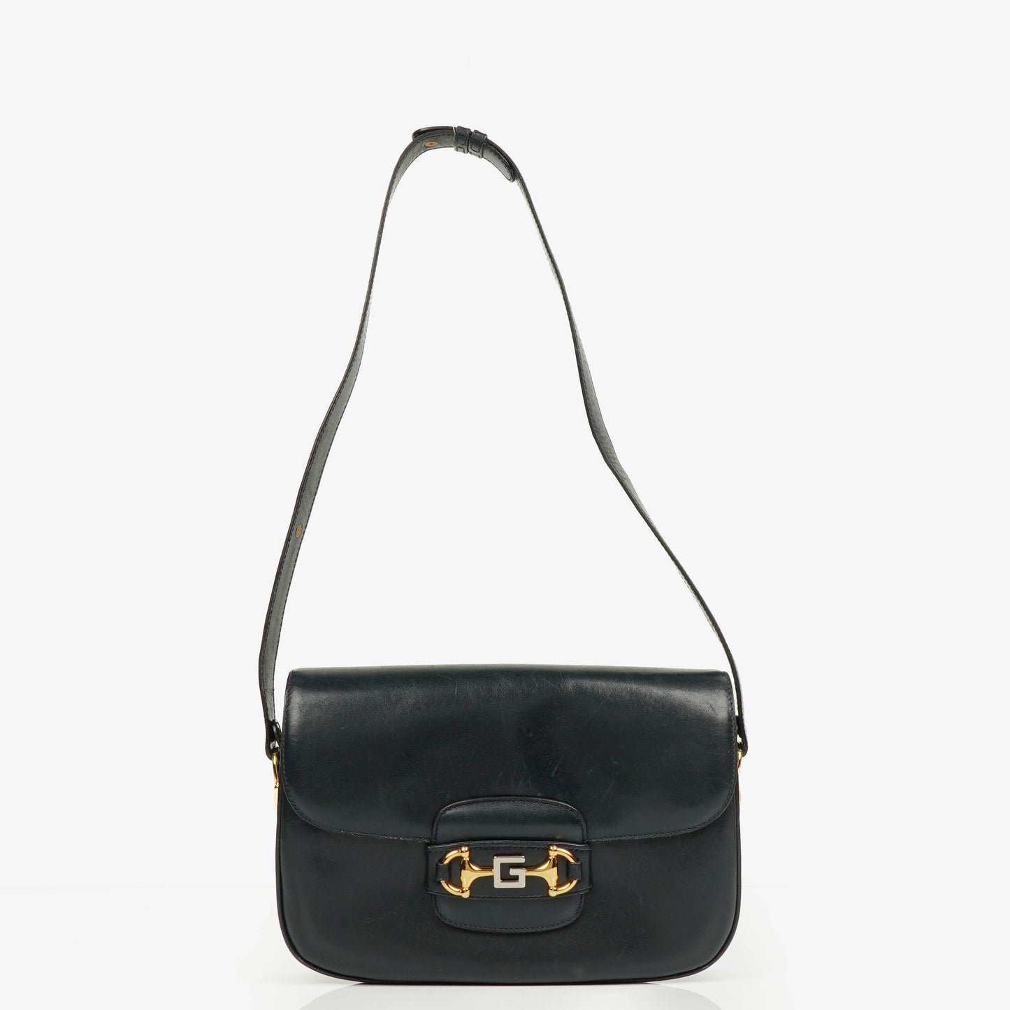 Gucci Horsebit 1955 Schultertasche in Navy