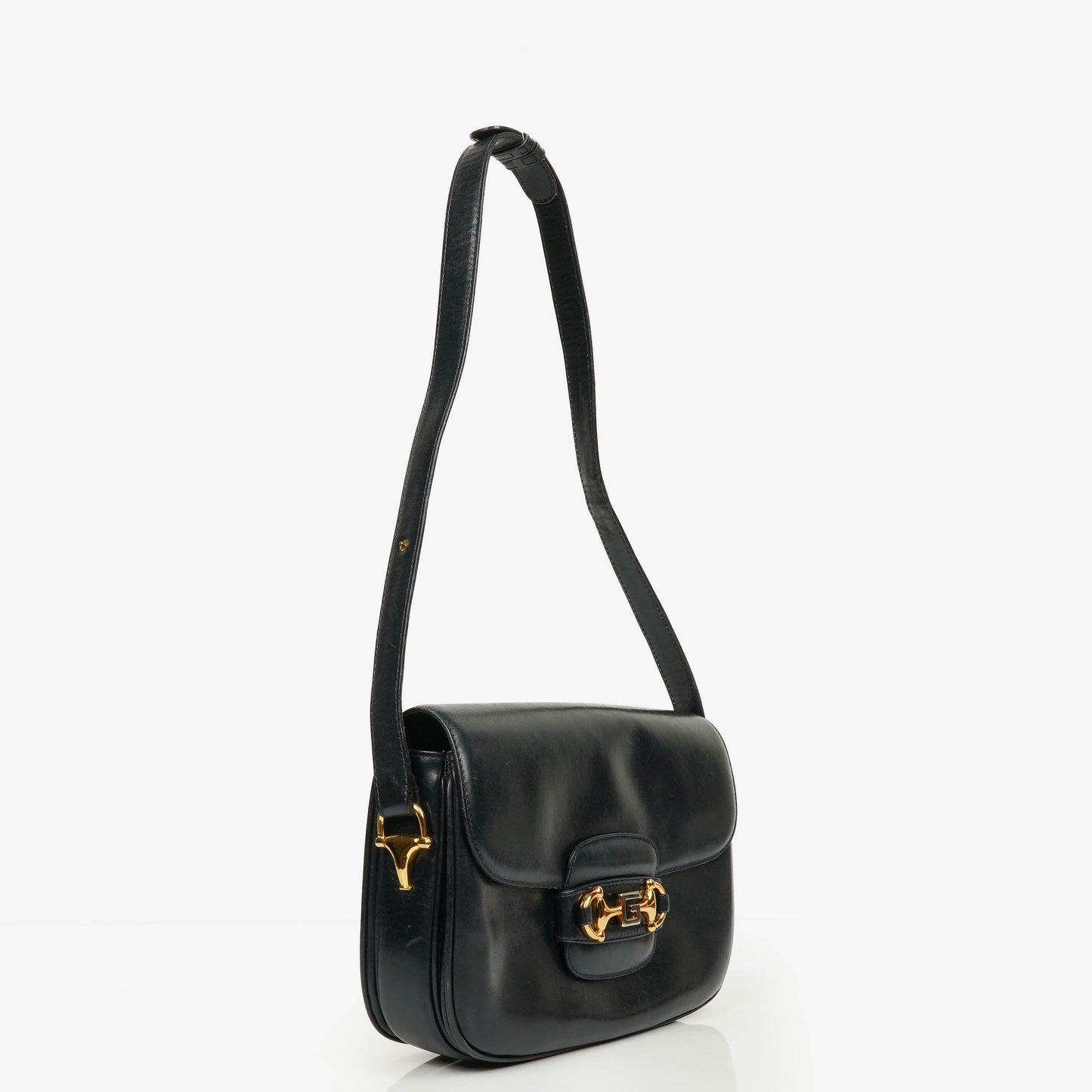 Gucci Horsebit 1955 Schultertasche in Navy