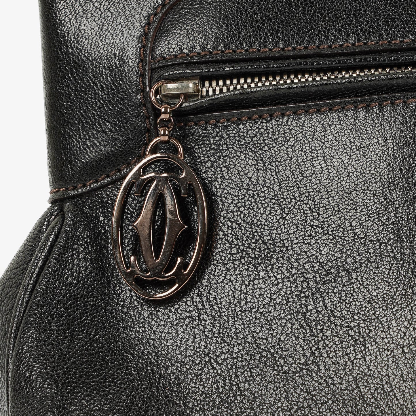 Cartier Marcello de Cartier Handtasche aus genarbtem Leder