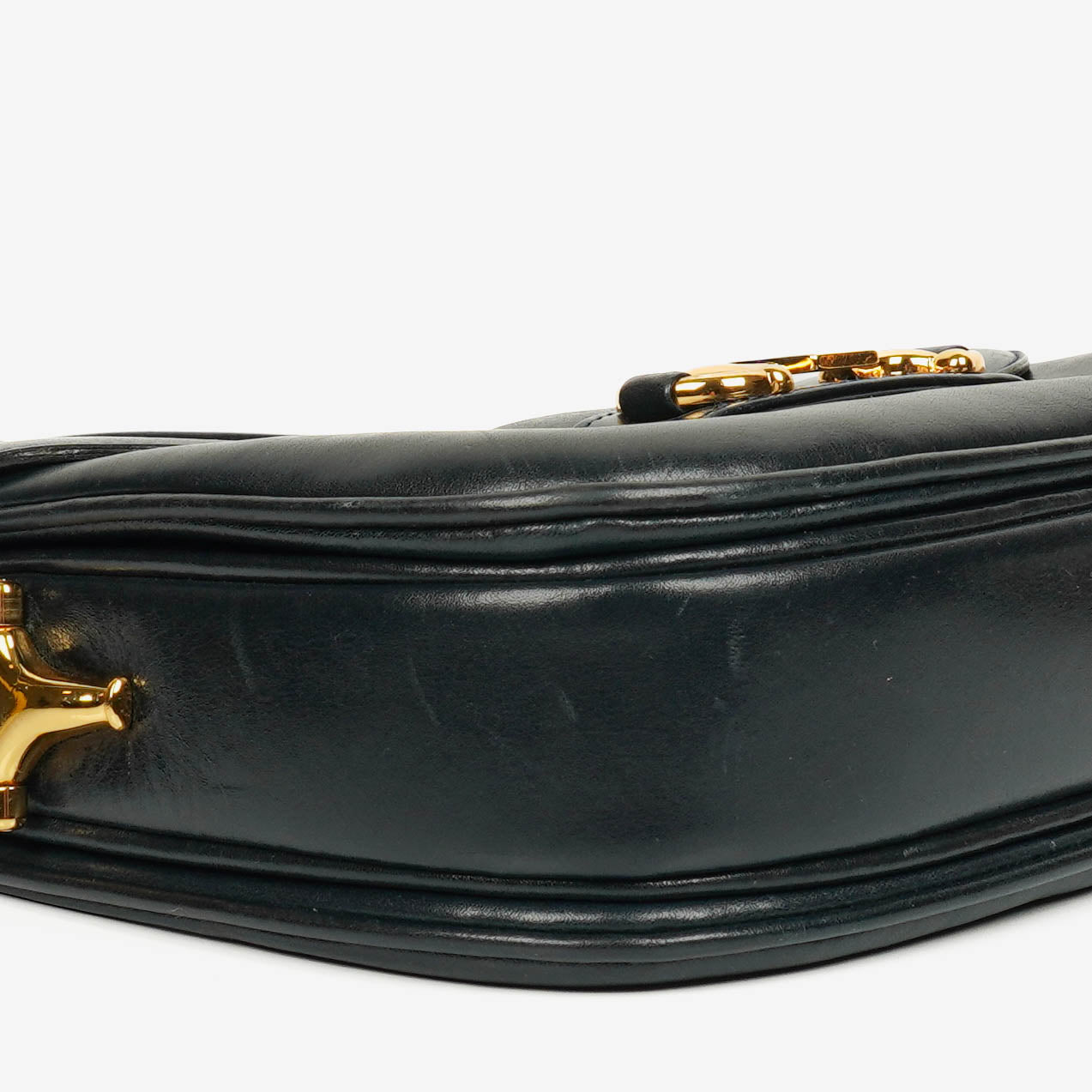 Gucci Horsebit 1955 Schultertasche in Navy