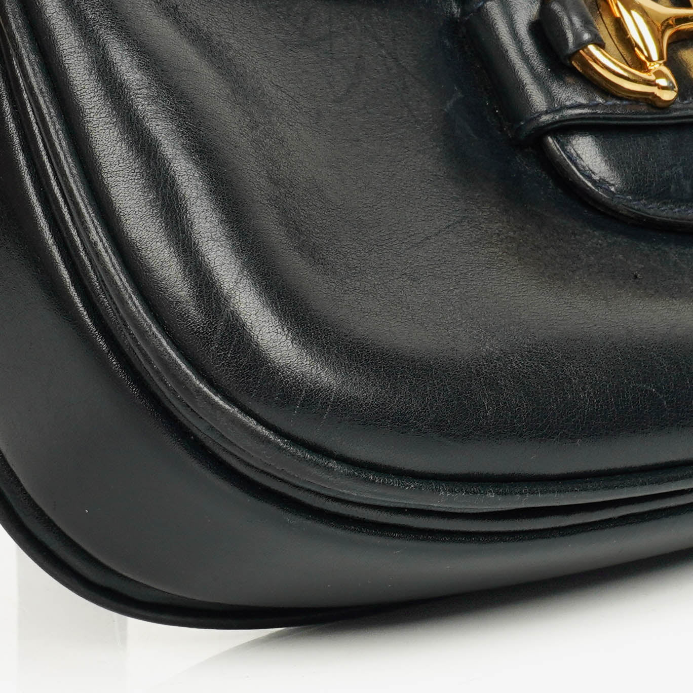 Gucci Horsebit 1955 Schultertasche in Navy