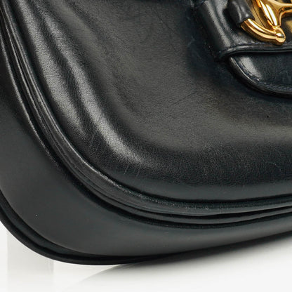 Gucci Horsebit 1955 Schultertasche in Navy