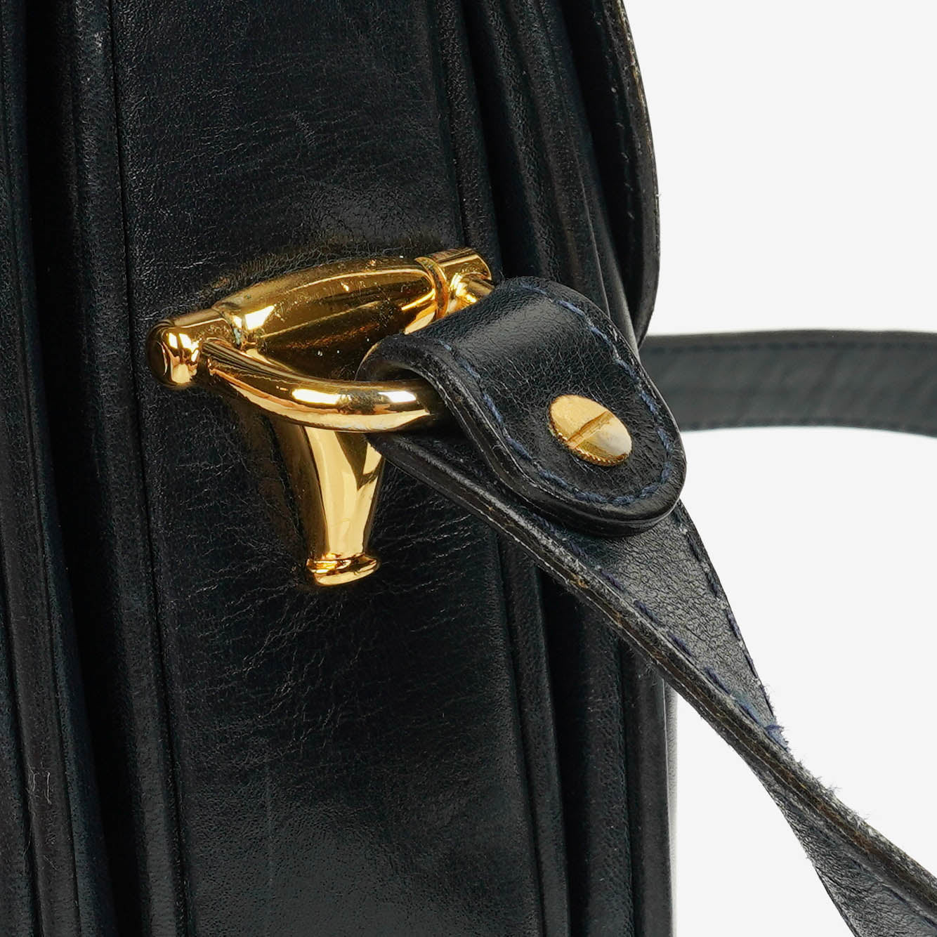 Gucci Horsebit 1955 Schultertasche in Navy