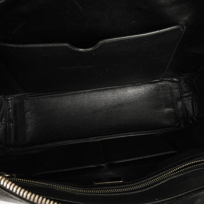 Prada Saffiano Aktentasche aus schwarzem Leder