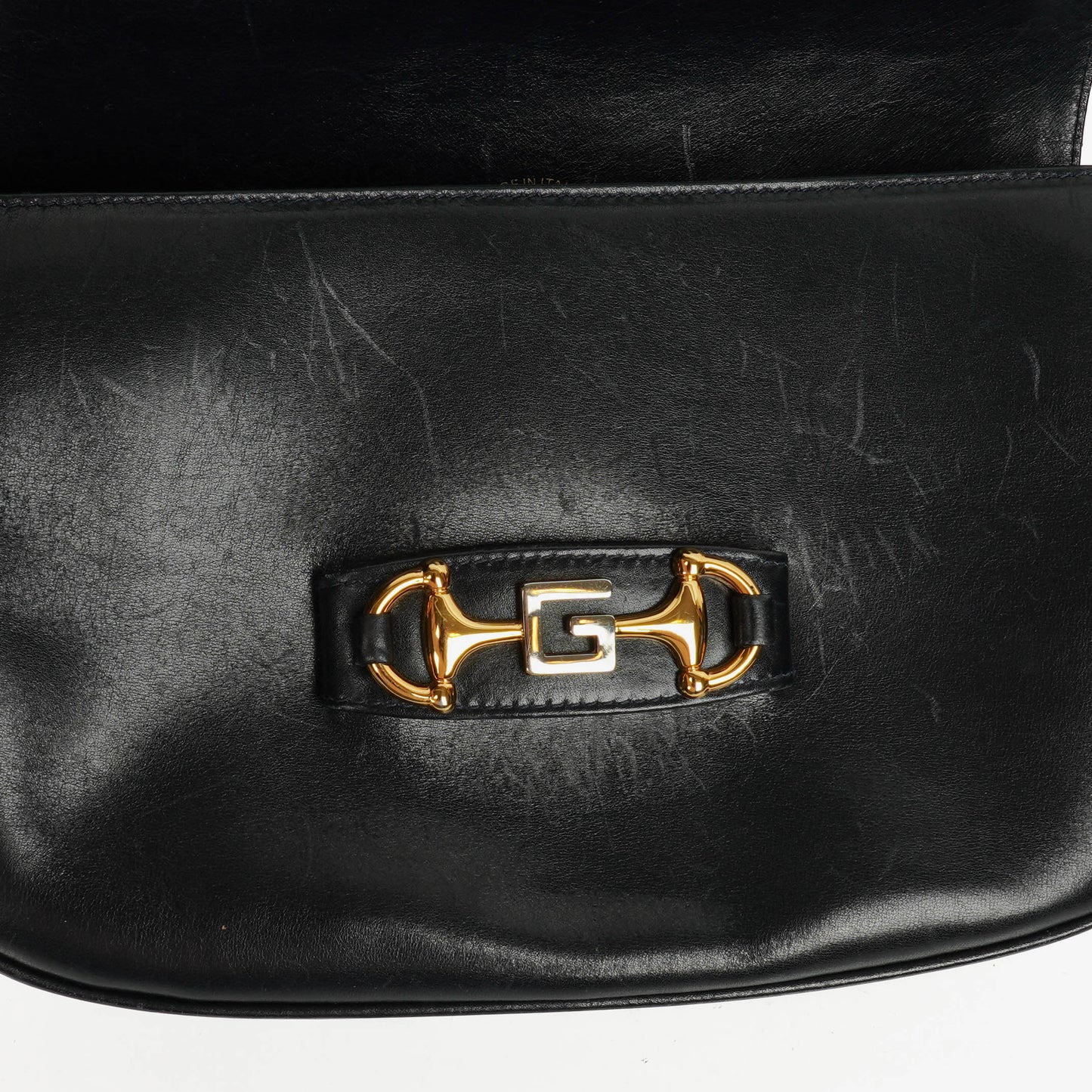 Gucci Horsebit 1955 Schultertasche in Navy