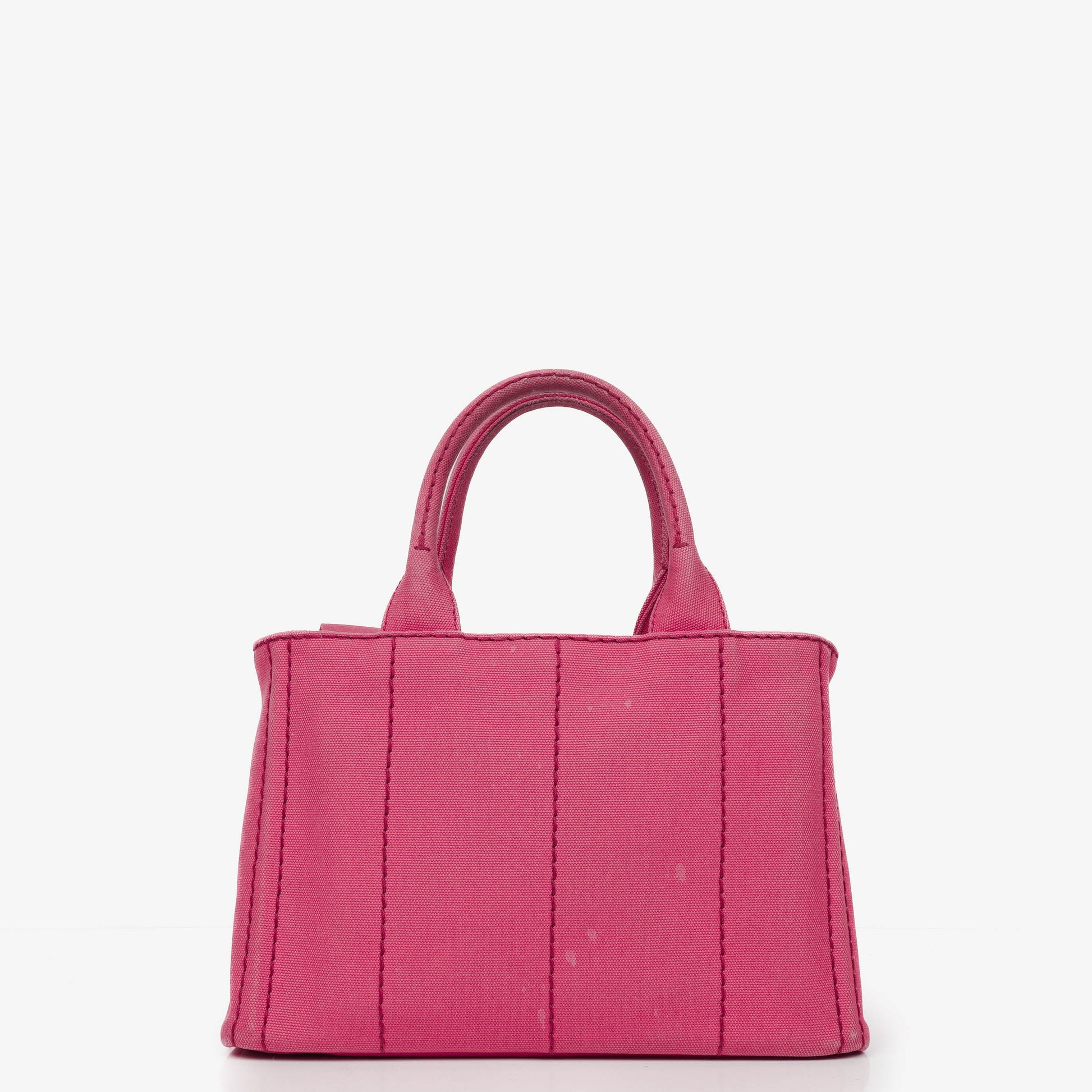 Prada Peonia Canapa Denim Logo Tote Bag