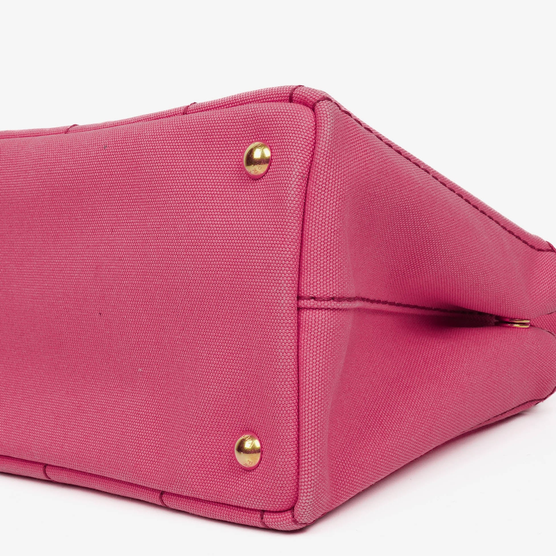 Prada Peonia Canapa Denim Logo Tote Bag