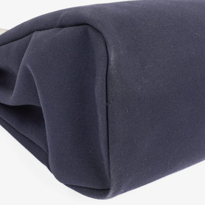 Hermès Herbag Navy Canvas Vache Hunter MM 2-in-1 Tasche