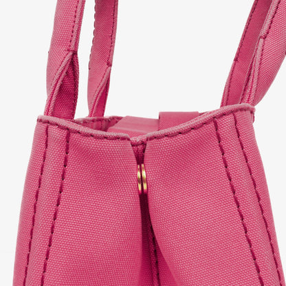 Prada Peonia Canapa Denim Logo Tote Bag