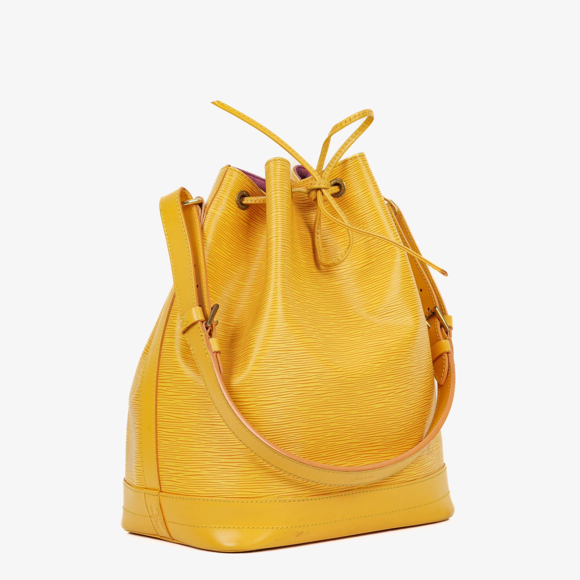 Louis Vuitton Noe Grande GM Schultertasche aus gelbem Epi-Leder