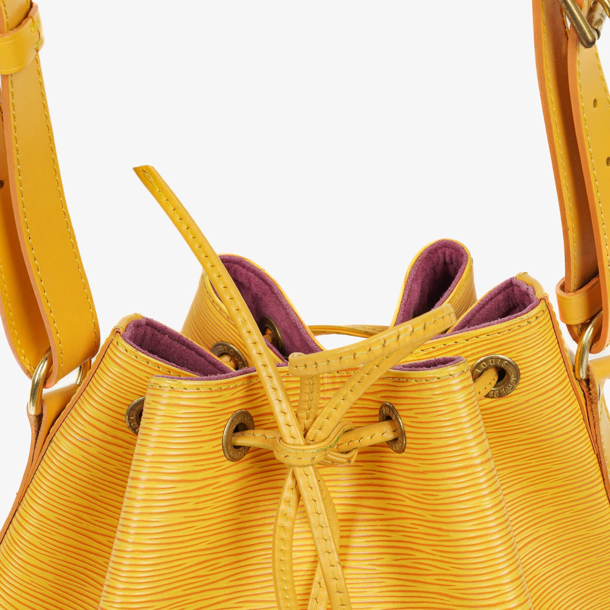 Louis Vuitton Noe Grande GM Schultertasche aus gelbem Epi-Leder