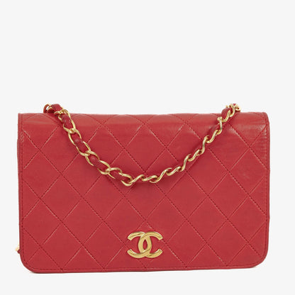 Chanel Classic Full Flap Bag gestepptes Leder 24K vergoldete Hardware