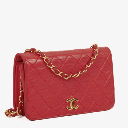 Chanel Classic Full Flap Bag gestepptes Leder 24K vergoldete Hardware