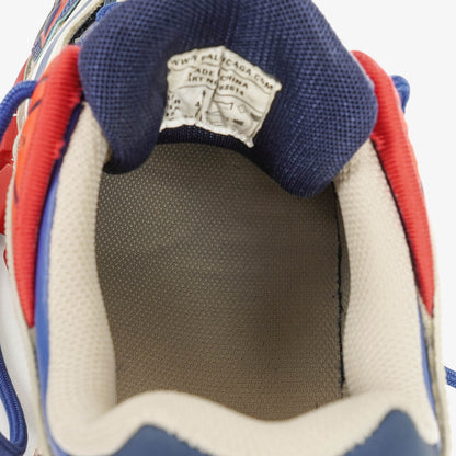 Balenciaga Track.2 Rubber Mesh Bi-Color Beige Blau Rot Open Sneakers 42