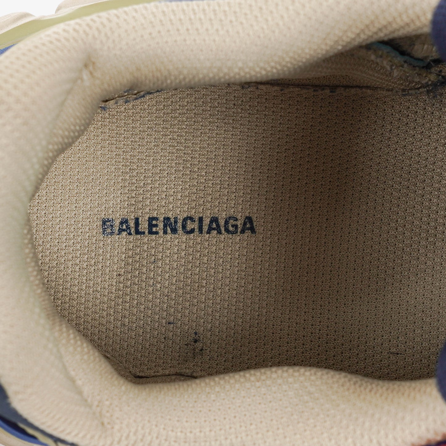 Balenciaga Track.2 Rubber Mesh Bi-Color Beige Blau Rot Open Sneakers 42