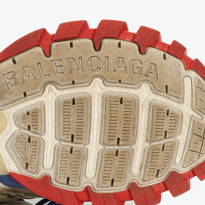 Balenciaga Track.2 Rubber Mesh Bi-Color Beige Blau Rot Open Sneakers 42
