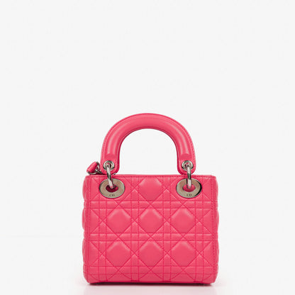 Christian Dior Mini Lady Dior Cannage-Steppledertasche
