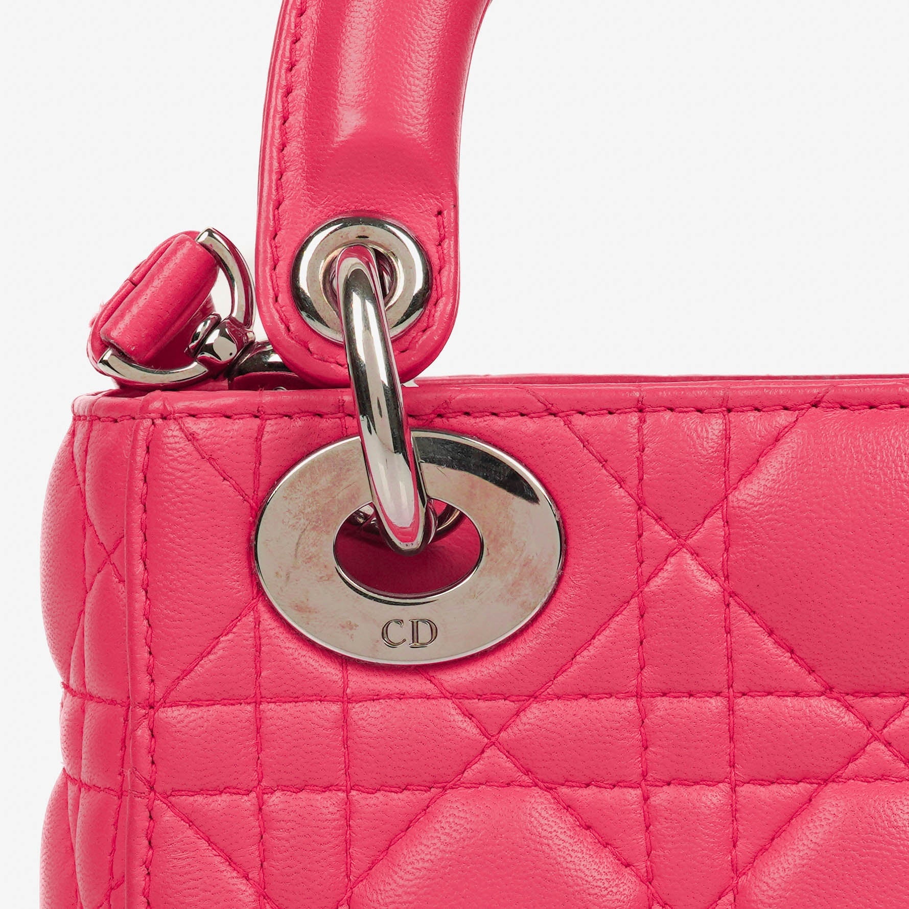 Christian Dior Mini Lady Dior Cannage-Steppledertasche