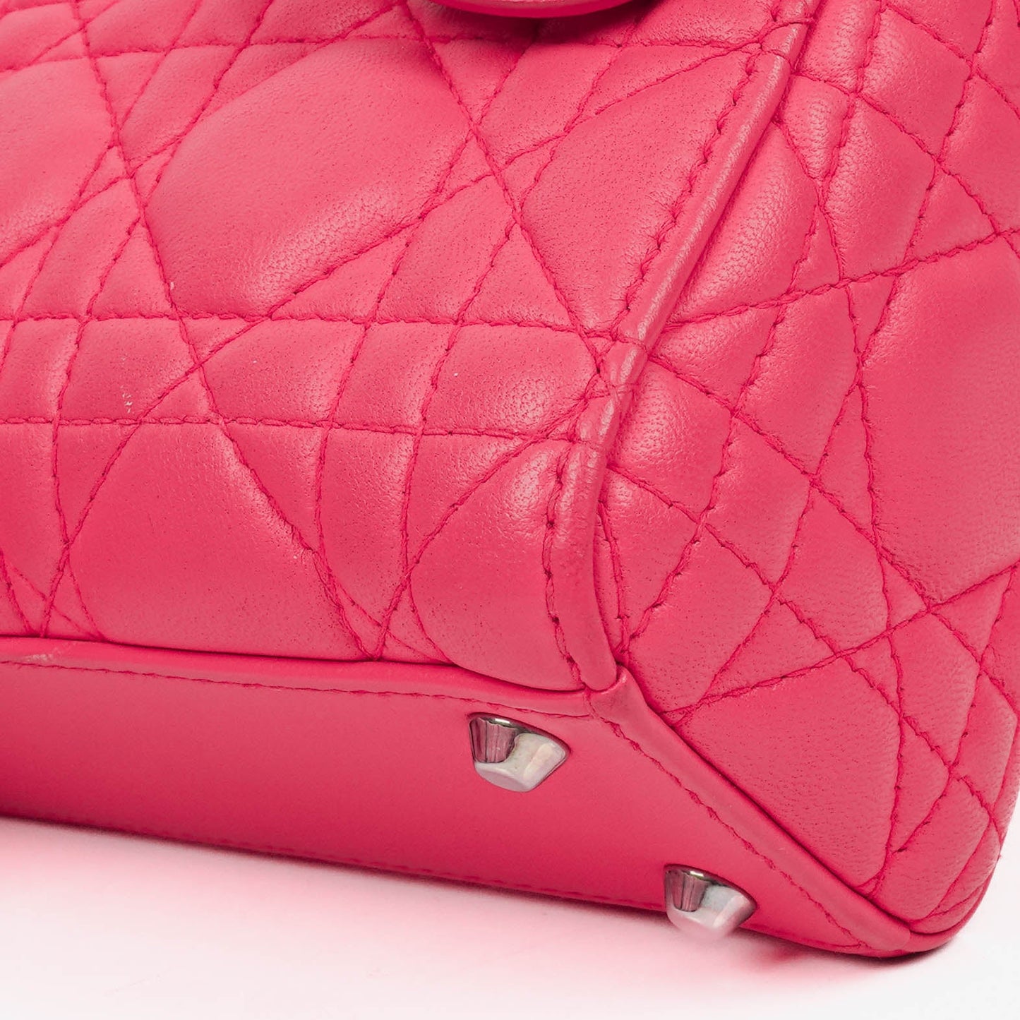 Christian Dior Mini Lady Dior Cannage-Steppledertasche