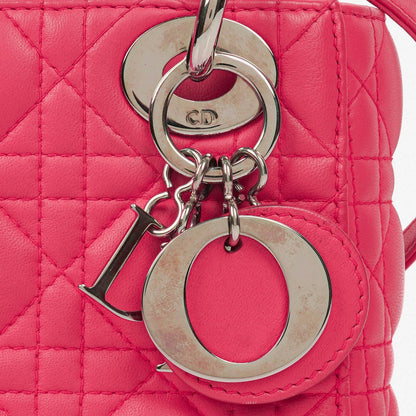 Christian Dior Mini Lady Dior Cannage-Steppledertasche