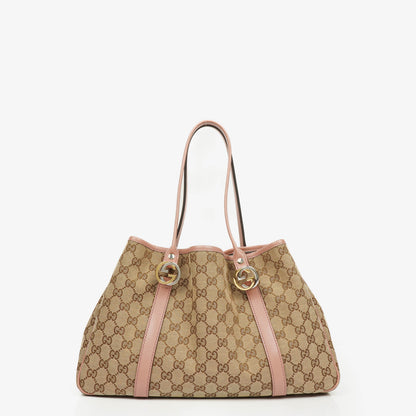 Gucci Twins Tragetasche aus Monogramm Canvas