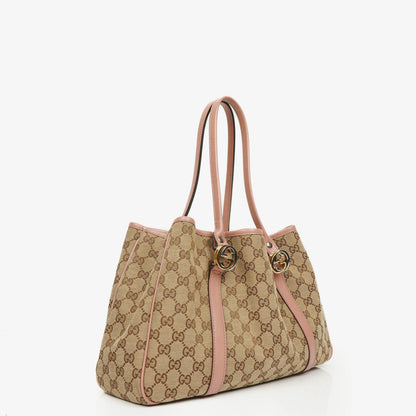 Gucci Twins Tragetasche aus Monogramm Canvas