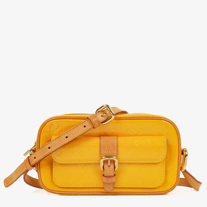 Louis Vuitton Christie Monogram aus gelbem Monogram Vernis
