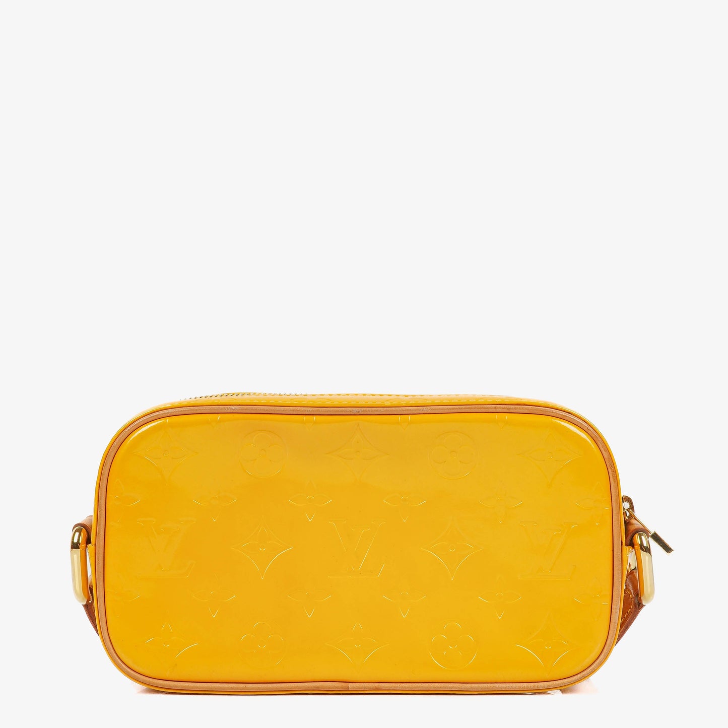 Louis Vuitton Christie Monogram aus gelbem Monogram Vernis