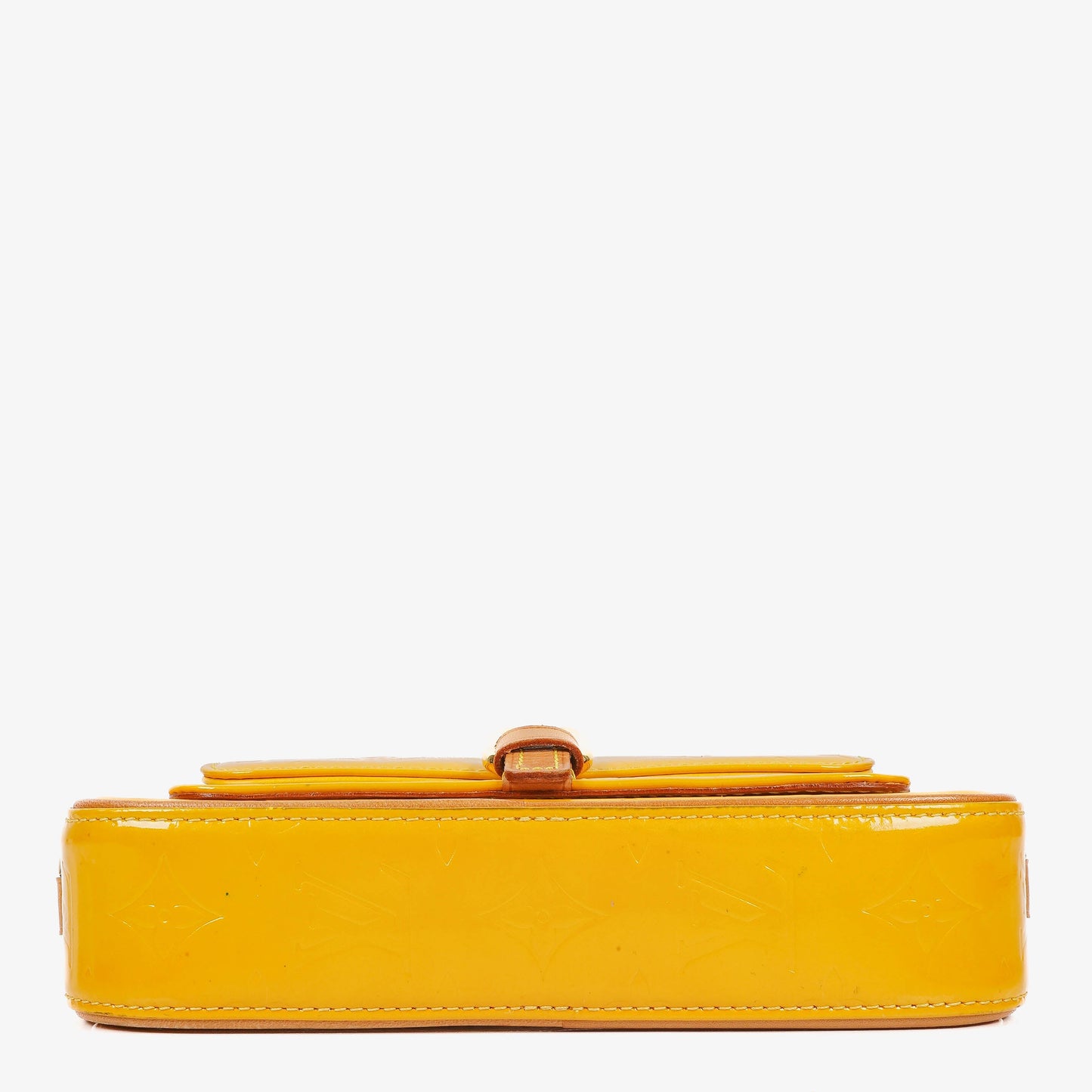 Louis Vuitton Christie Monogram aus gelbem Monogram Vernis