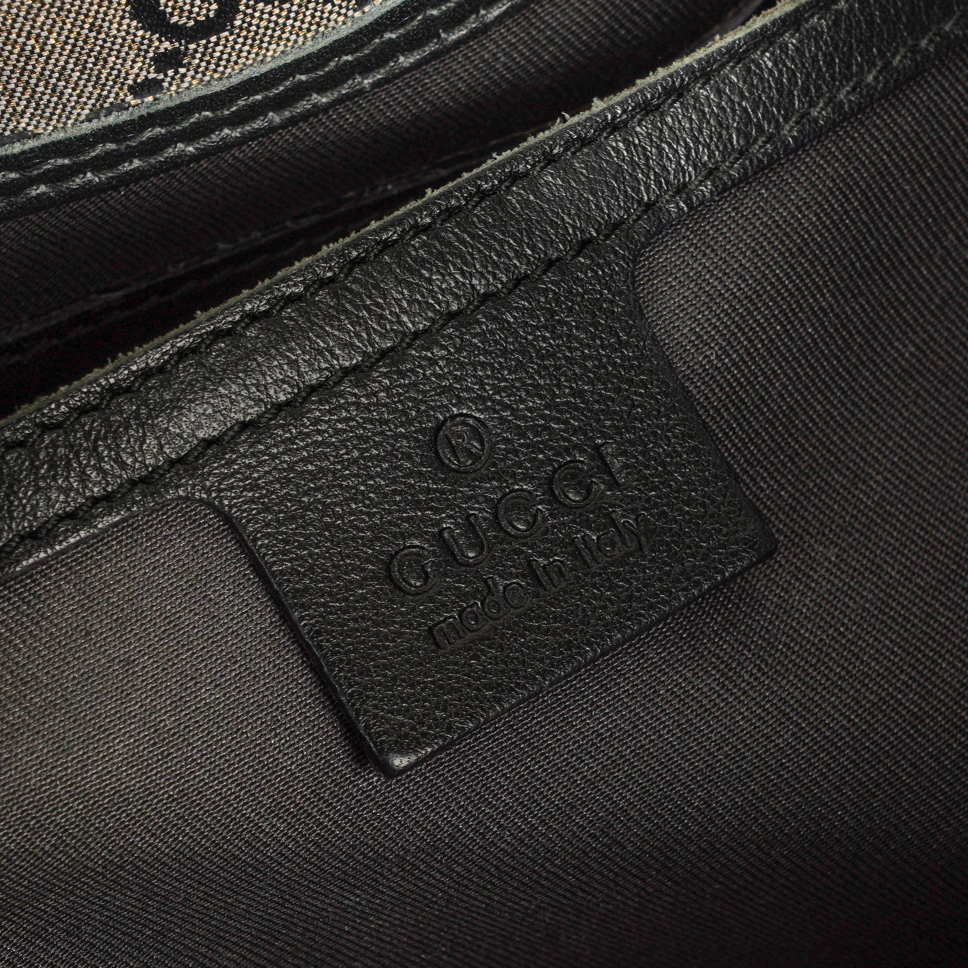 Gucci Jackie Bardot Schultertasche aus Crystal GG Canvas