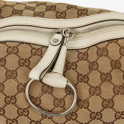Gucci große Icon Bit Hobo Tasche aus GG Canvas