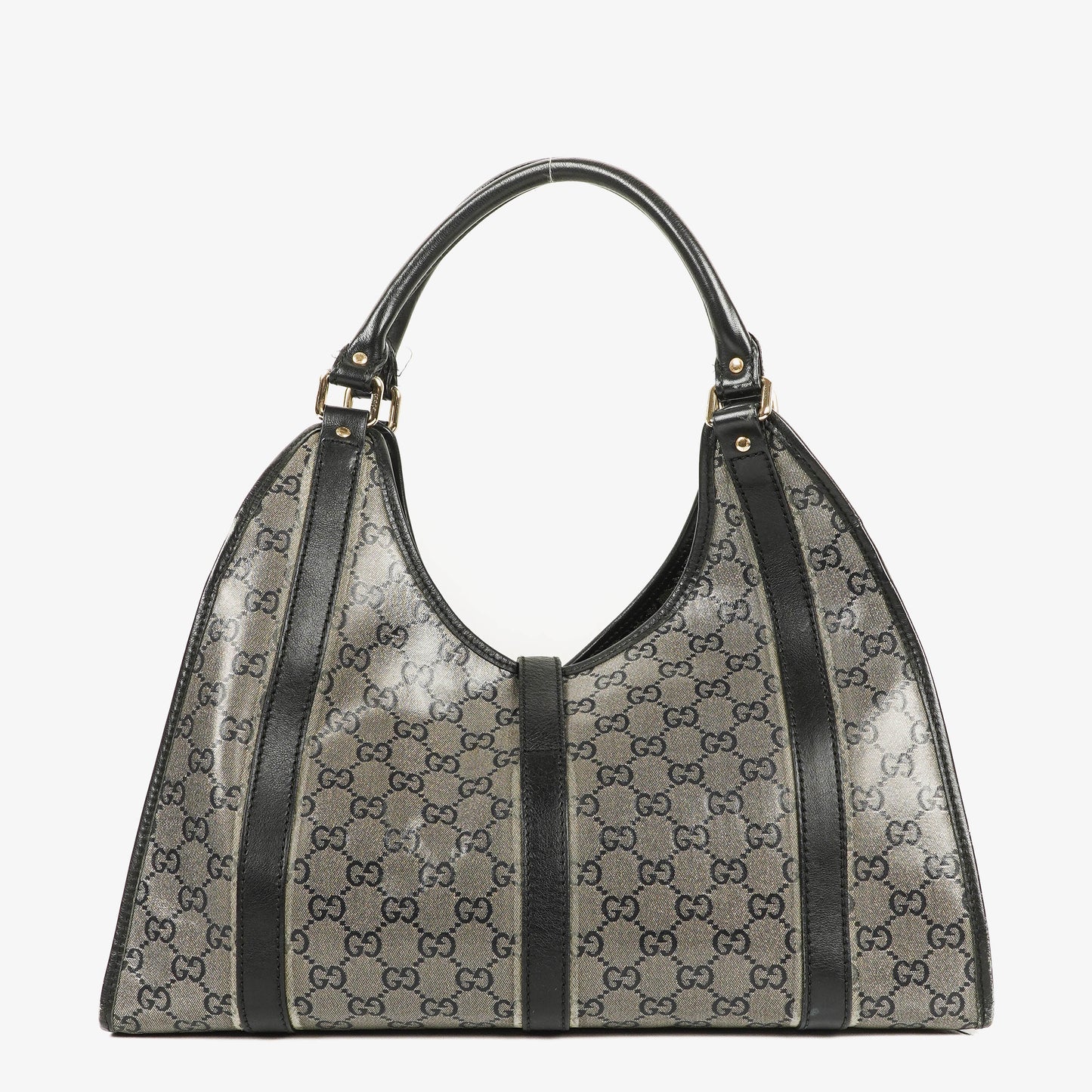 Gucci Jackie Bardot Schultertasche aus Crystal GG Canvas