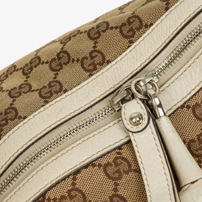Gucci große Icon Bit Hobo Tasche aus GG Canvas
