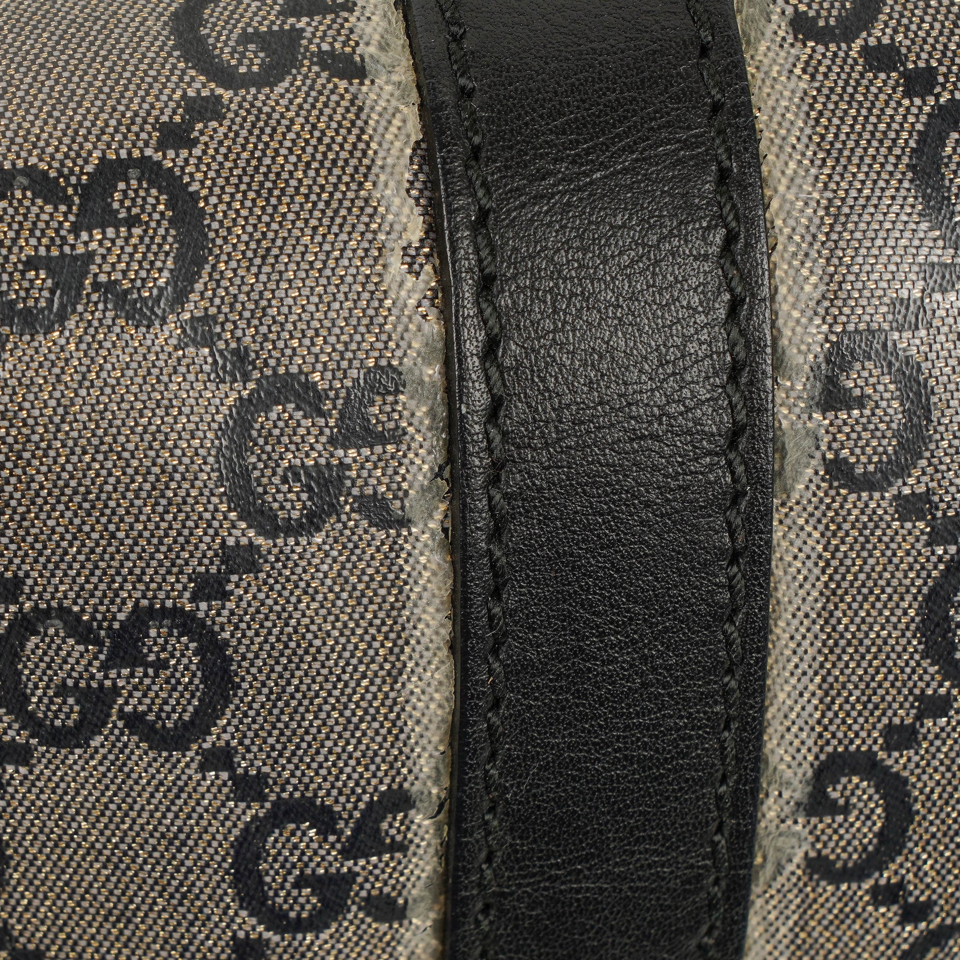 Gucci Jackie Bardot Schultertasche aus Crystal GG Canvas