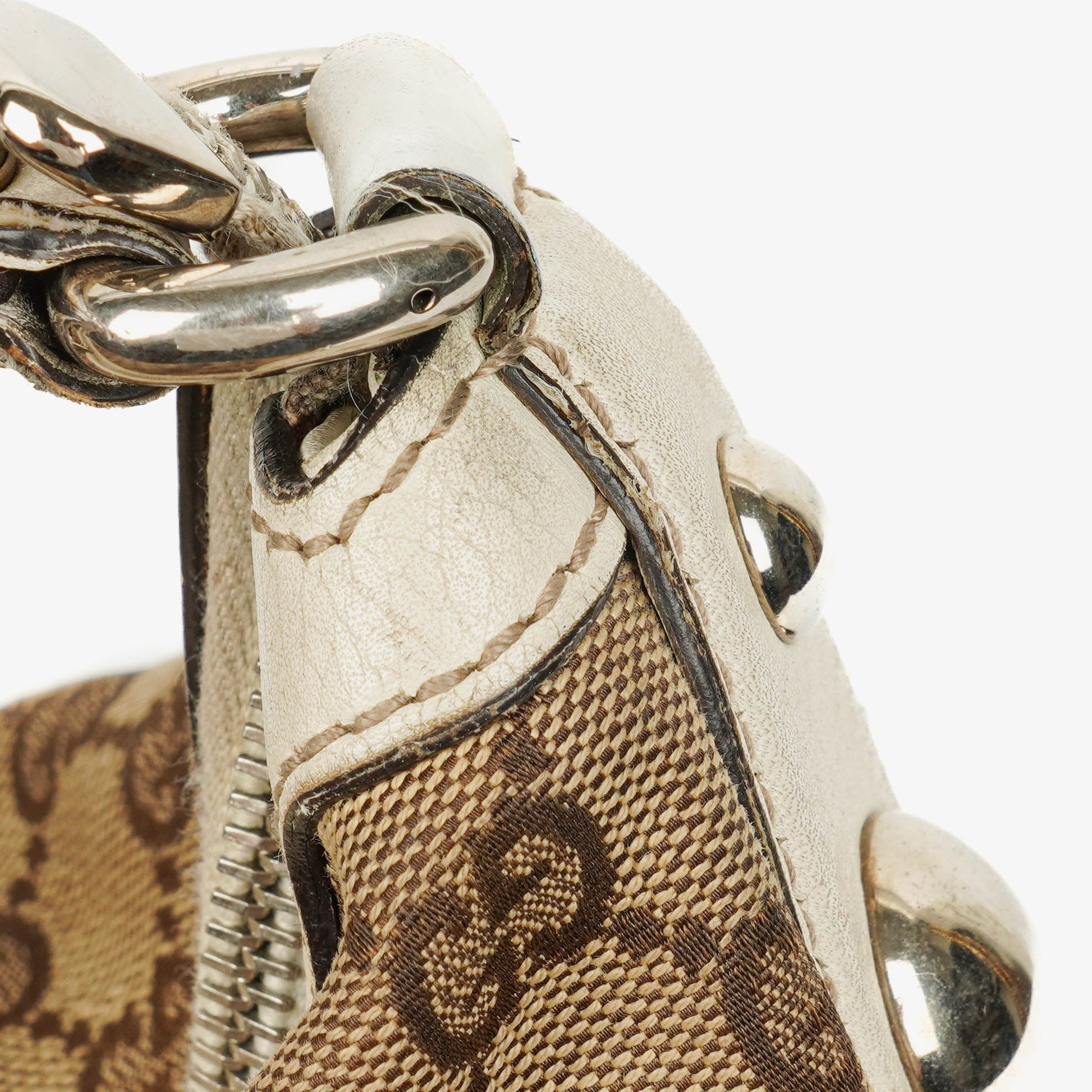 Gucci große Icon Bit Hobo Tasche aus GG Canvas