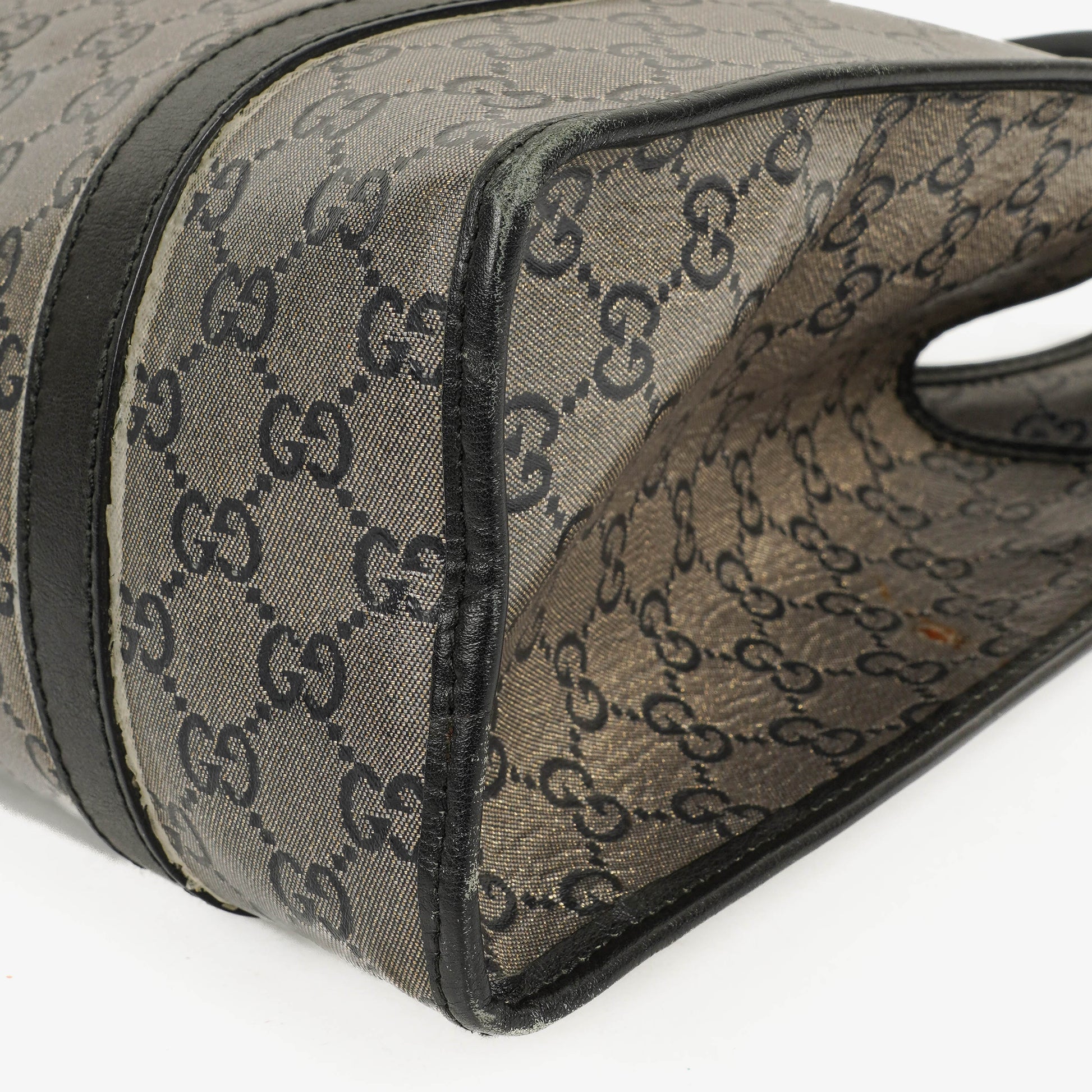 Gucci Jackie Bardot Schultertasche aus Crystal GG Canvas