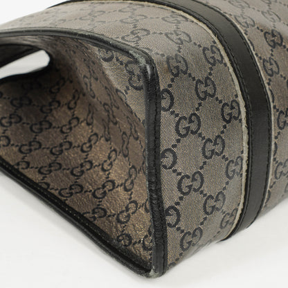 Gucci Jackie Bardot Schultertasche aus Crystal GG Canvas