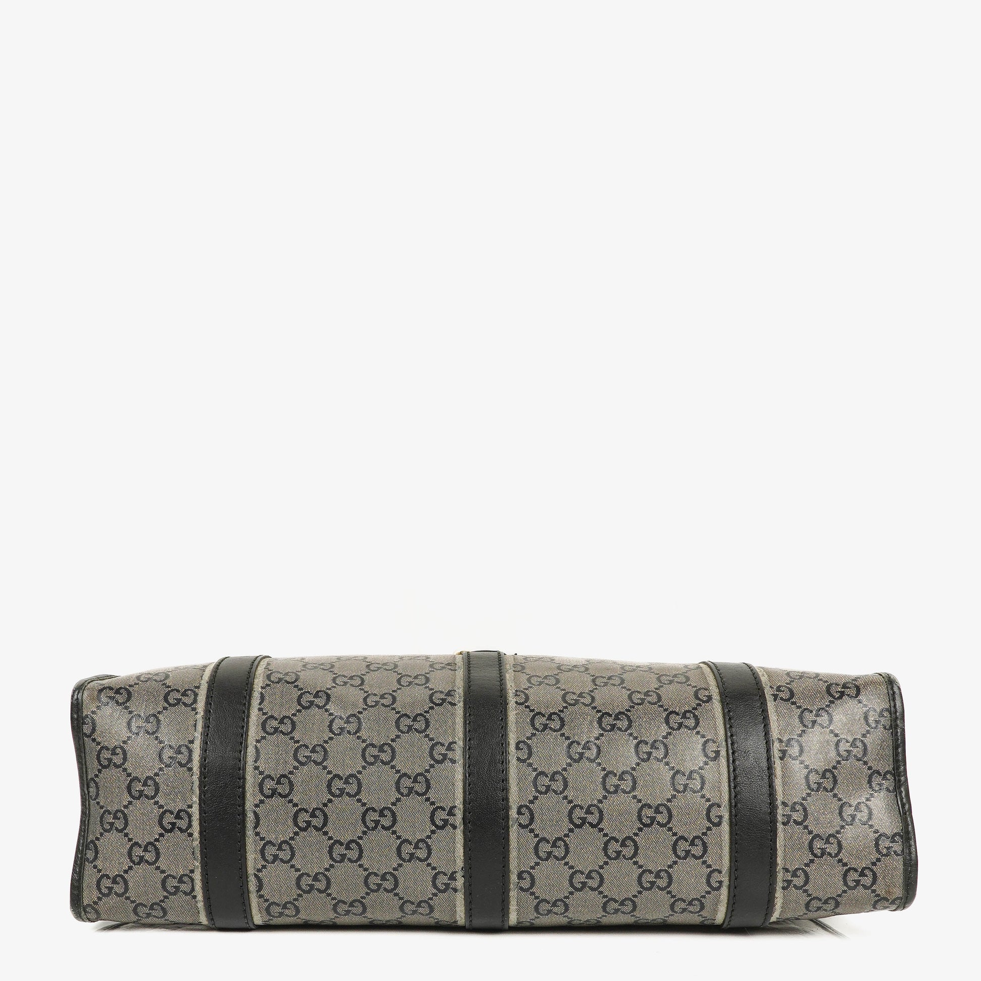 Gucci Jackie Bardot Schultertasche aus Crystal GG Canvas
